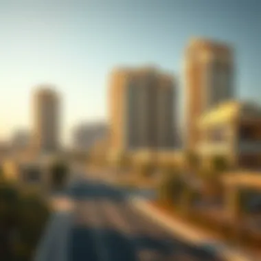 Urban Development in Abu Dhabi Architectural landscape of Abu Dhabi highlighting urban development