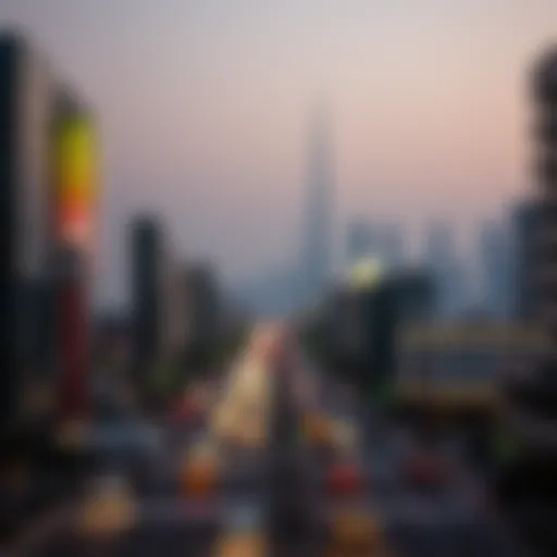 Visual representation of Dubai's skyline