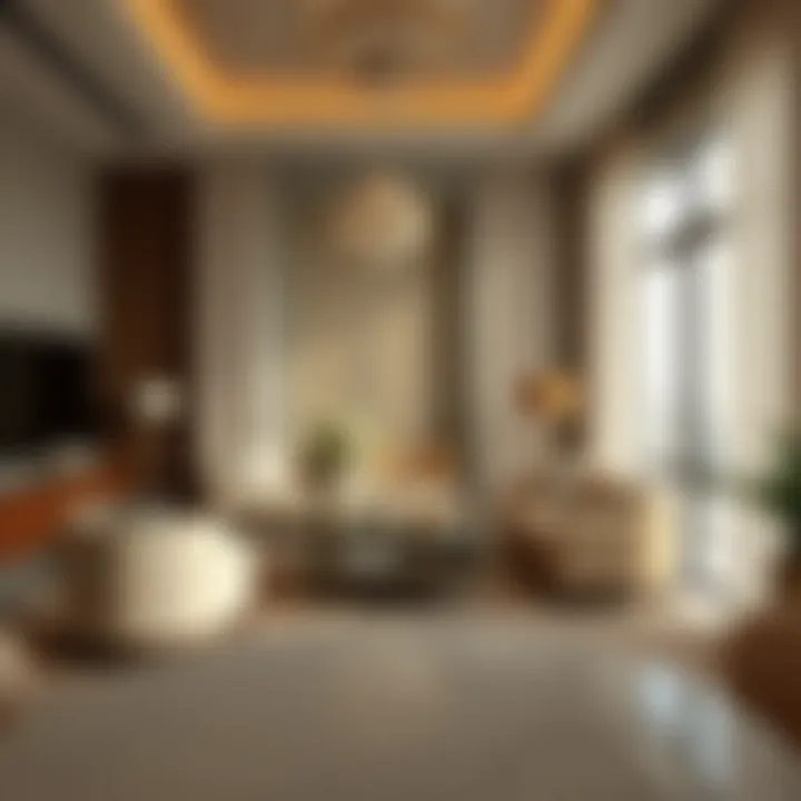 Luxurious interior of a residence at Adagio Palm Jumeirah