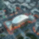 Aerial view of Adib Etihad Mall showcasing its architectural design