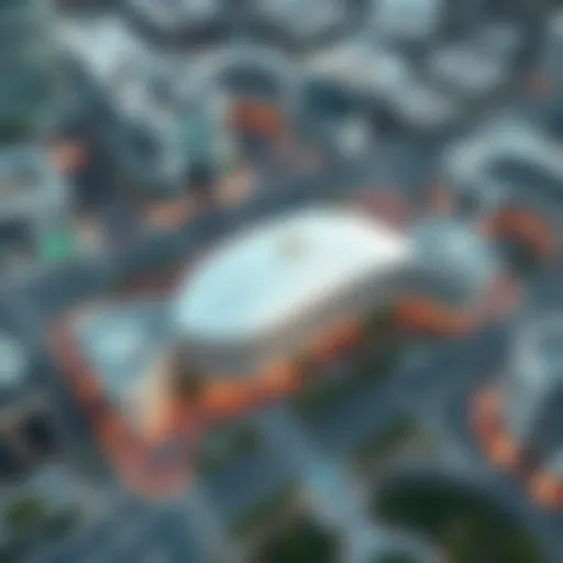 Aerial view of Adib Etihad Mall showcasing its architectural design