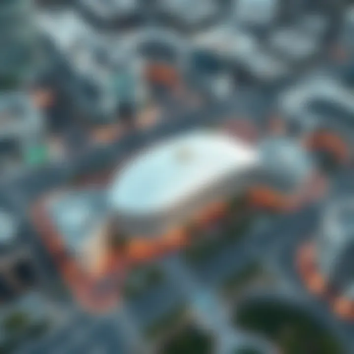 Aerial view of Adib Etihad Mall showcasing its architectural design