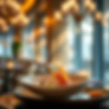 Exquisite dish served at Ain Dubai Restaurant