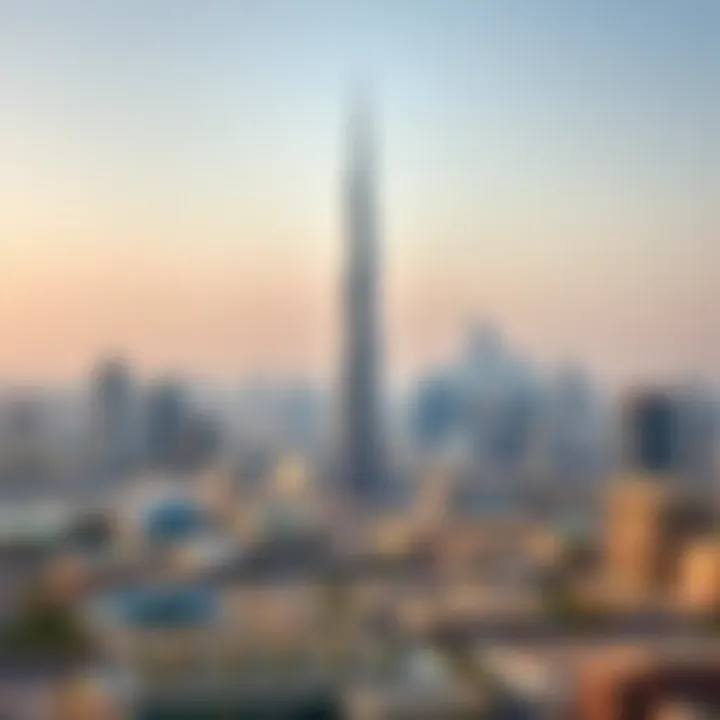 Panoramic skyline of Ajman featuring the Pearl Tower