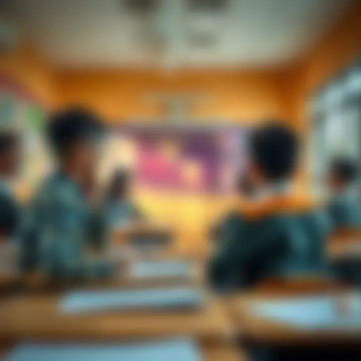 Classroom setting highlighting innovative teaching methods