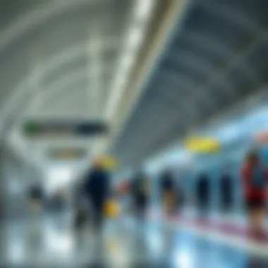 Interior view of Al Rigga Metro Station highlighting passenger flow