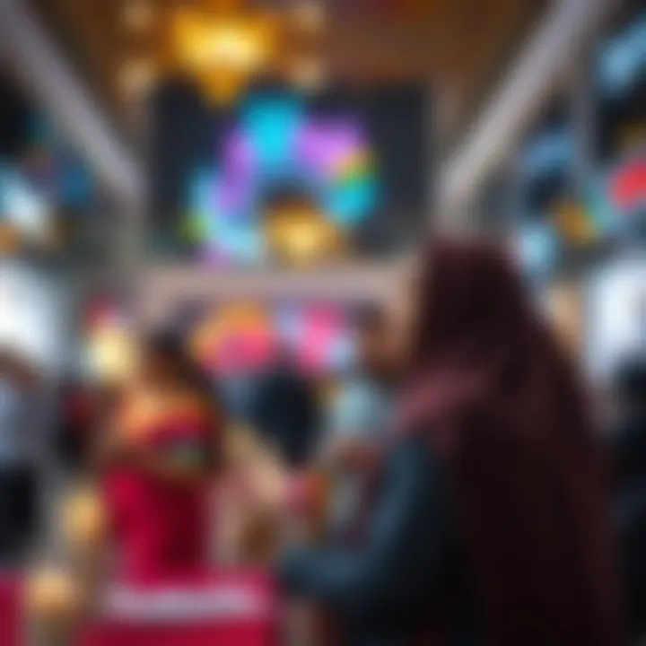 A cultural event taking place at Al Sharq Mall, emphasizing community engagement.