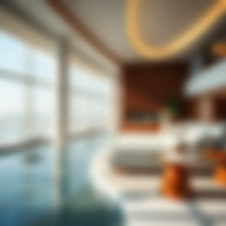 Luxurious amenities offered within Al Sondos Tower, highlighting modern living