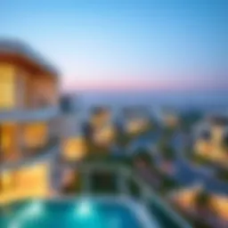 Panoramic view of Badrah showcasing modern architecture