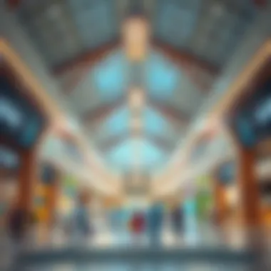 A welcoming ambiance inviting shoppers to explore Bani Yas Mall