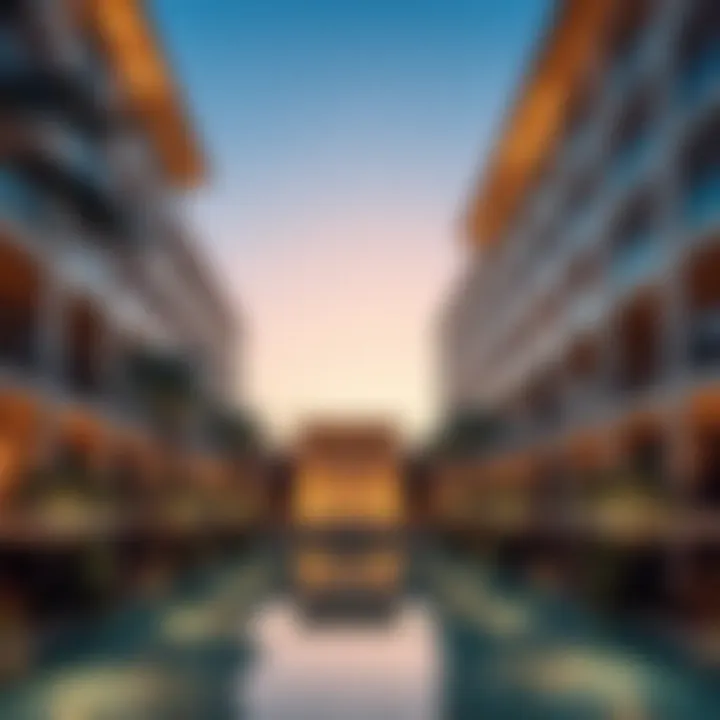 Stunning architecture of Banyan Tree Residences Dubai