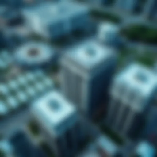 Aerial View of Bay Square Aerial view of Bay Square showcasing its modern architecture and layout