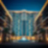 Luxurious exterior view of Beach Rotana Residences