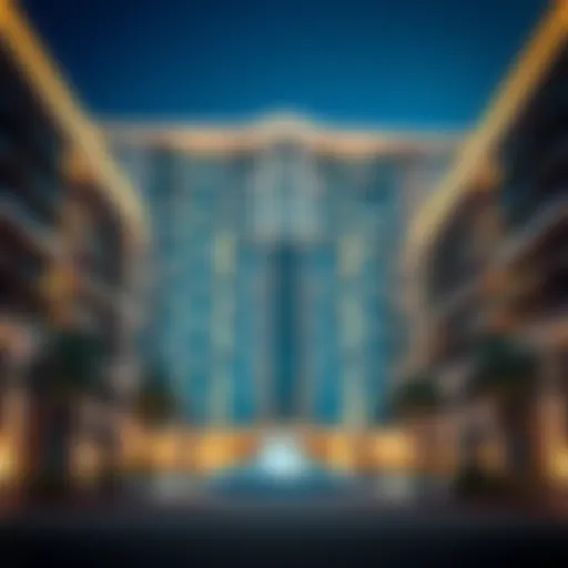 Luxurious exterior view of Beach Rotana Residences