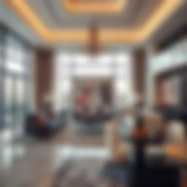 Sophisticated Interior Design at Beach Rotana Elegant living room showcasing modern design