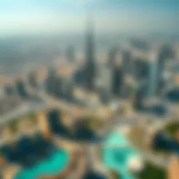 Aerial view of Dubai showcasing iconic skyline and real estate developments
