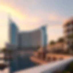 Stunning view of Binghatti Riverside showcasing its unique architectural design