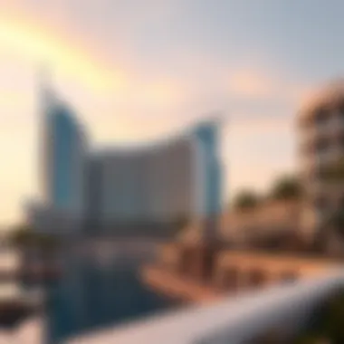 Stunning view of Binghatti Riverside showcasing its unique architectural design