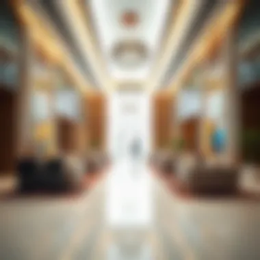 Inside the Binghatti Sales Center Showcasing the interior layout of the Binghatti Sales Center with elegant design features