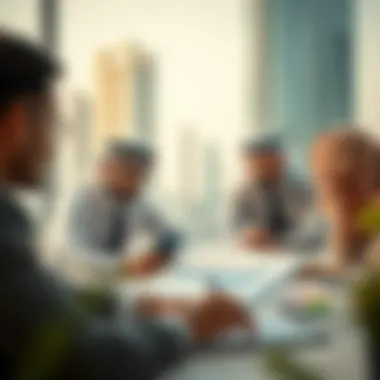 Colliers team analyzing real estate market data