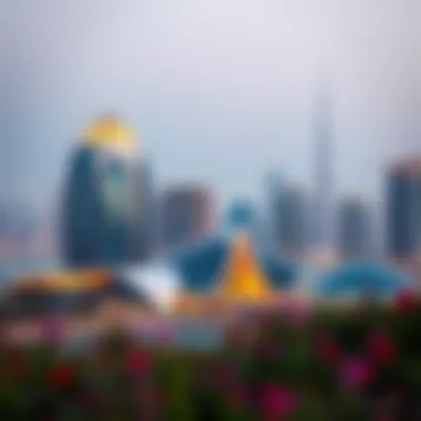 Abu Dhabi skyline showcasing modern architecture