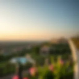 Panoramic view of Dubai Hills Estate showcasing luxury villas and greenery