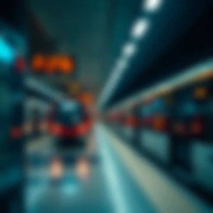 Graphical representation of metro prices and commuting patterns in Dubai
