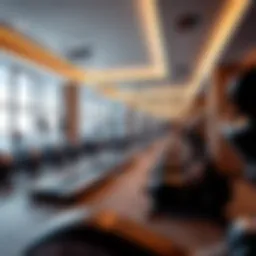 Modern fitness facility in JVC showcasing various gym equipment