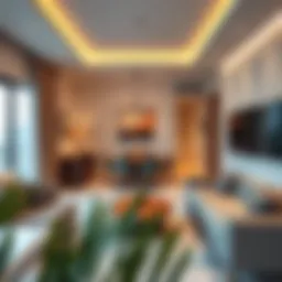 Modern 1 BHK apartment interior in Deira