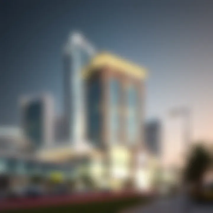 Graphic representation of economic impact analysis linked to the Al Qubaisi Building