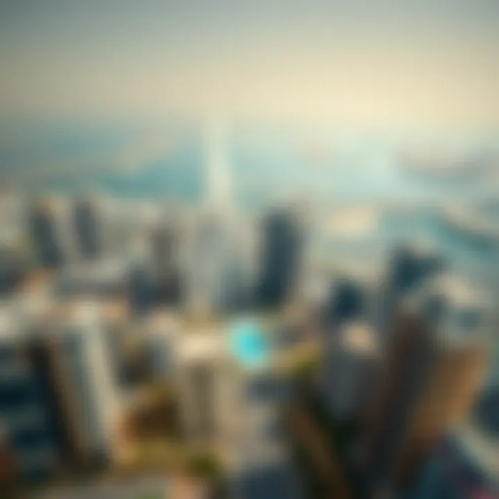 Aerial View of Shoba's Projects Aerial view of Shoba's significant projects in Dubai