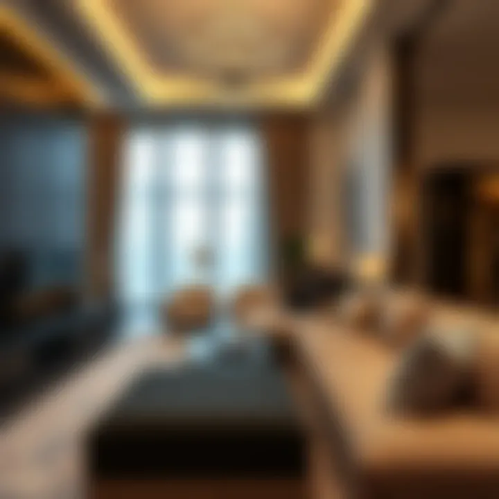 Luxury apartment interior in Dubai