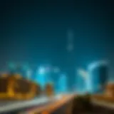 Iconic Dubai Skyline Dubai skyline showcasing iconic architecture