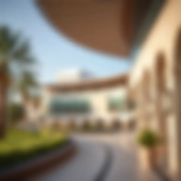 Architectural Features of Corniche Park Architectural features of the park, highlighting modern design elements.