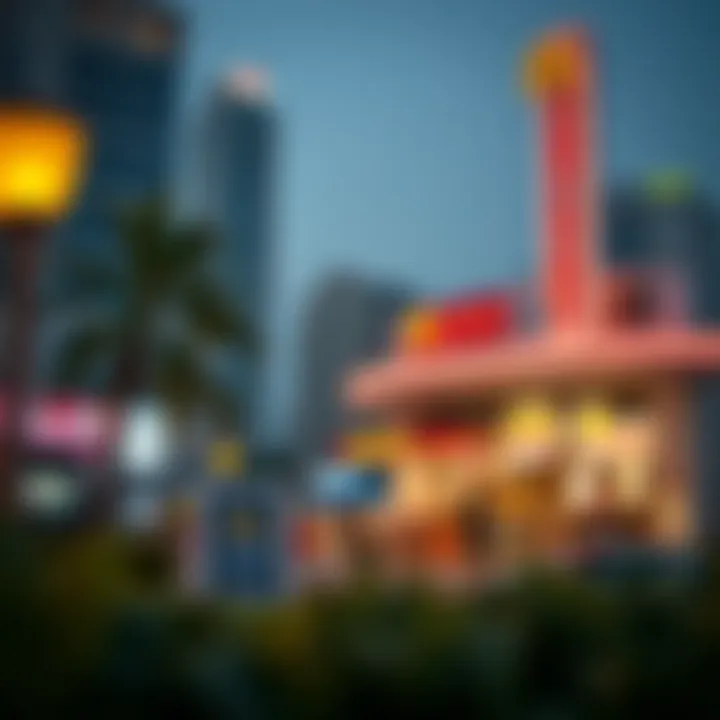 Prime Locations for Fast Food Restaurants in Dubai Map highlighting prime locations for fast food in Dubai