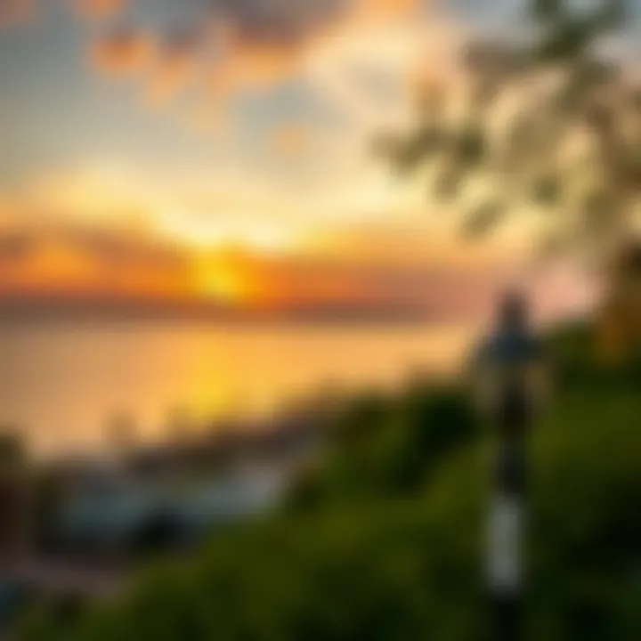 A serene sunset symbolizing peace and reflection during Eid