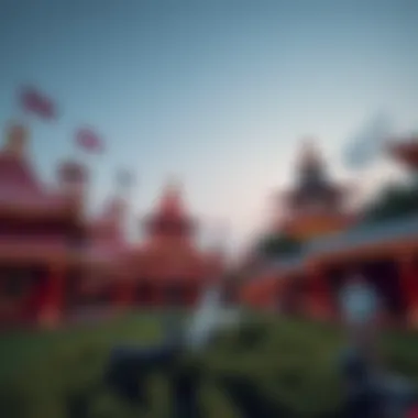 Cultural Pavilions: A Celebration of Global Diversity Colorful pavilions representing different cultures showcased at Global Village