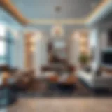 Luxury living room interior of Damac Maison Prive