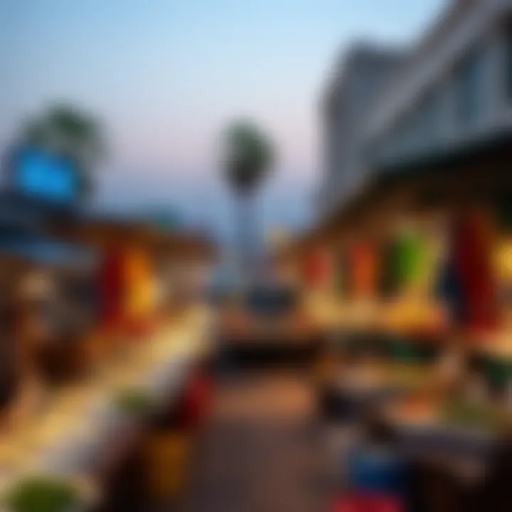 Vibrant scene of Deira Fish Market at dawn