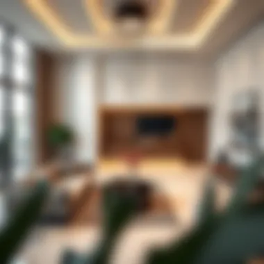 A stunning interior design showcasing modern aesthetics and functionality