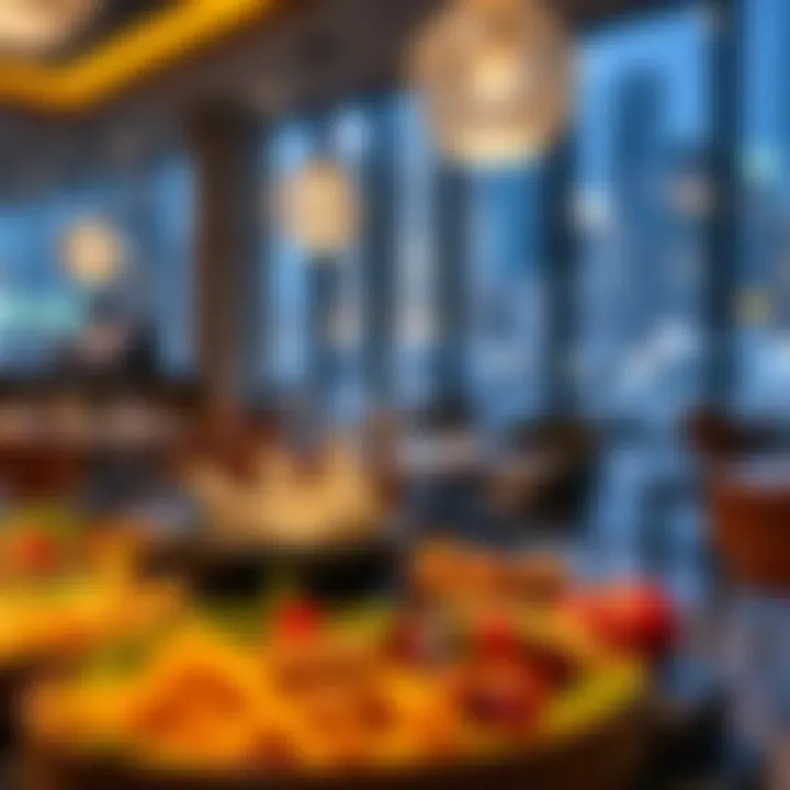 Exquisite local delicacies served in an upscale restaurant