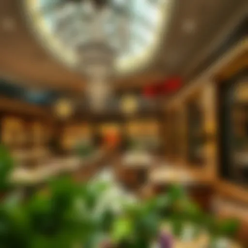 Vibrant dining atmosphere at Dubai Hills Mall