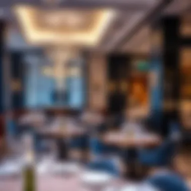 Sophisticated Ambiance at Mirdif Dining Elegant interior of a fine dining restaurant in Mirdif City Centre