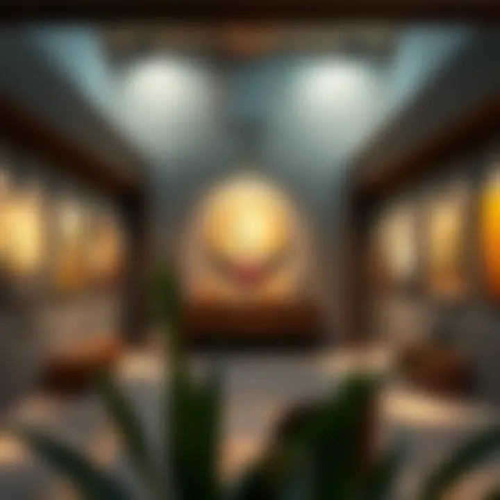 Contemporary art gallery showcasing local artists