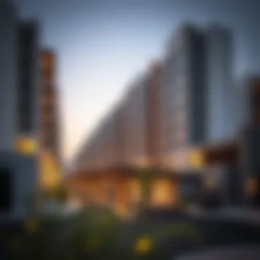 Modern residential buildings reflecting Dubai's architectural diversity