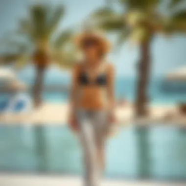 Beachwear for Private Beaches in Dubai Beachwear suitable for Dubai's private beaches