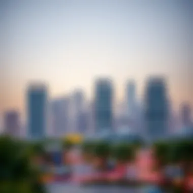 Dubai Hills Emaar Skyline Stunning skyline view of Dubai Hills Emaar showcasing modern architecture