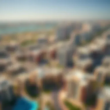 Expansive Real Estate Developments in Dubai Aerial view of Dubai real estate developments