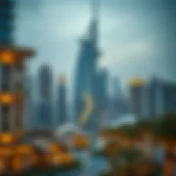 Modern Dubai skyline showcasing luxury apartments