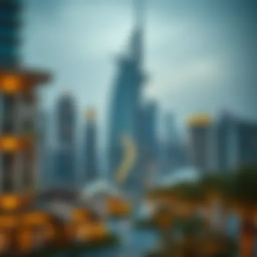 Modern Dubai skyline showcasing luxury apartments